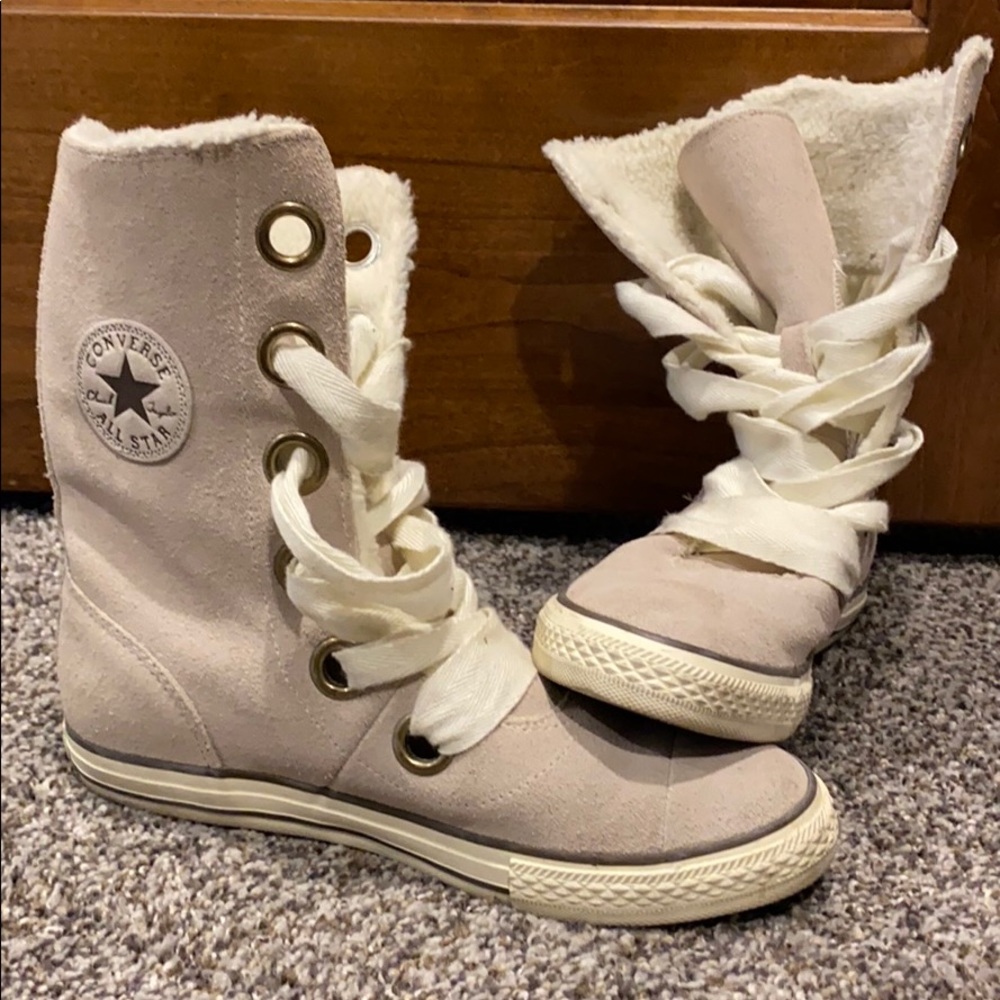 Converse Beverly Boots Fleece Lace Up Chuck Taylor